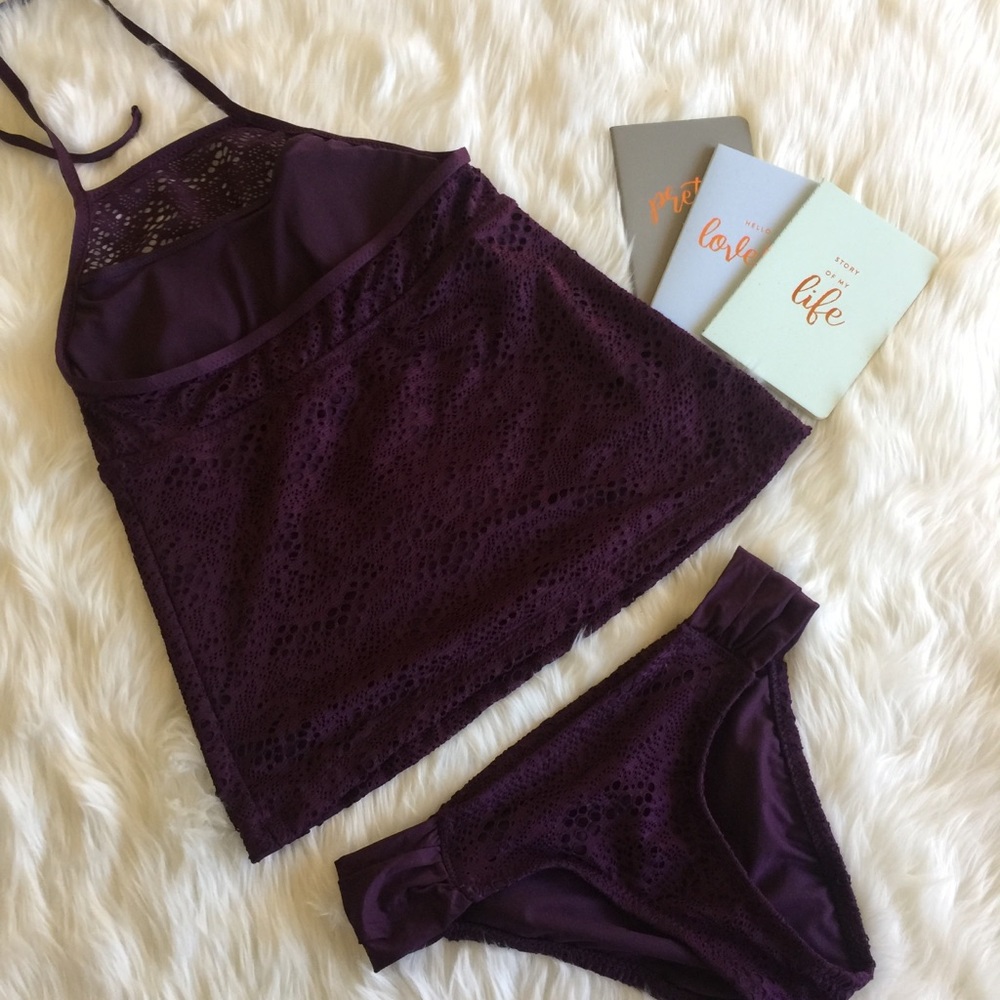 NWOT deep purple/maroon swimsuit